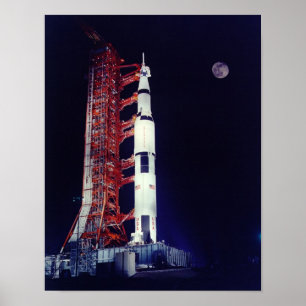 Affiches Apollo 17 et la Lune