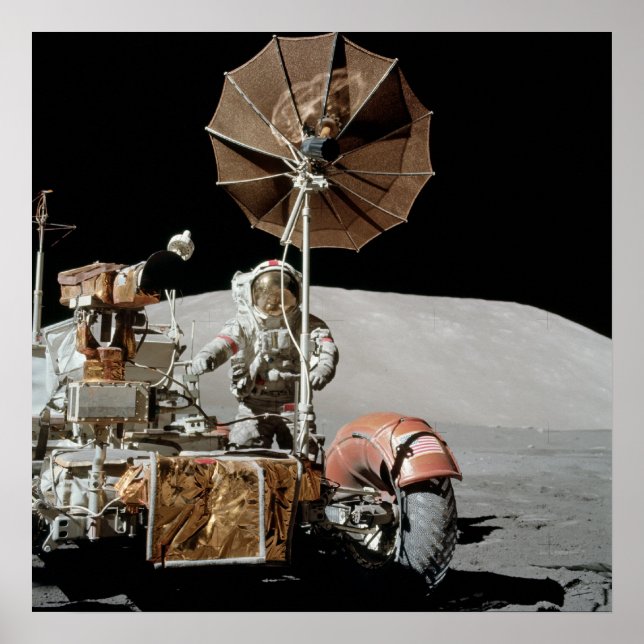 Affiches Apollo 17 Véhicule roulant lunaire (Devant)