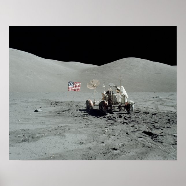 Affiches Apollo 17 Véhicule roulant lunaire (Devant)