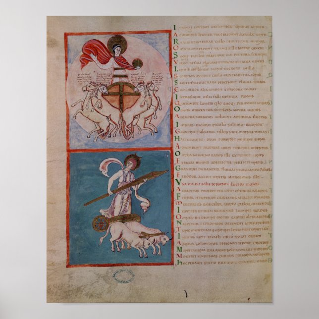 Affiches Apollo comme le Soleil et Diana comme la Lune (Devant)