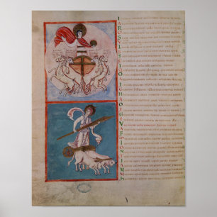 Affiches Apollo comme Sun et Diana comme lune