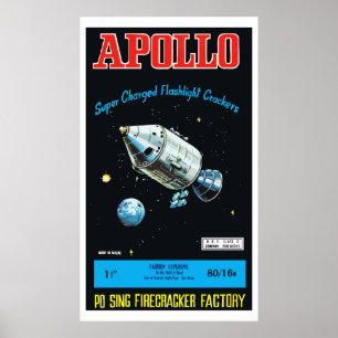 Affiches Apollo (pétard chinois Vintage)