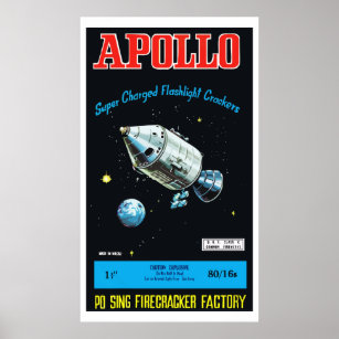 Affiches Apollo (pétard chinois Vintage)