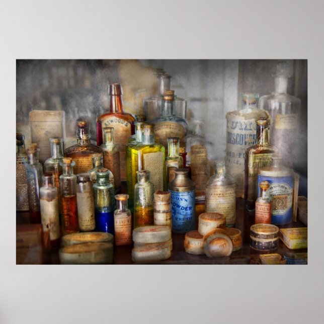 Affiches Apothécaire - Pour tous vos Aches et vos Douleurs (Devant)