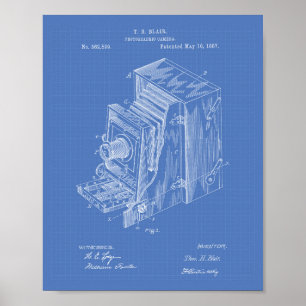 Affiches Appareil photo 1887 Art breveté - Plan directeur