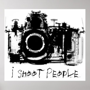 AFFICHES APPAREIL PHOTO DE LA VISION X-RAY - NOIR ET BLANC