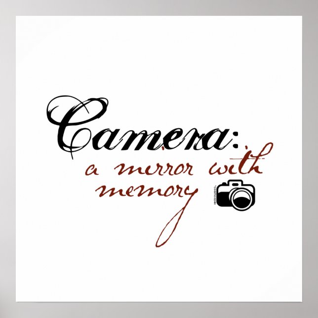 Affiches Appareil photo : Miroir avec mémoire (Devant)