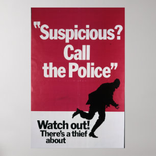 Affiches Appel méfiant la police