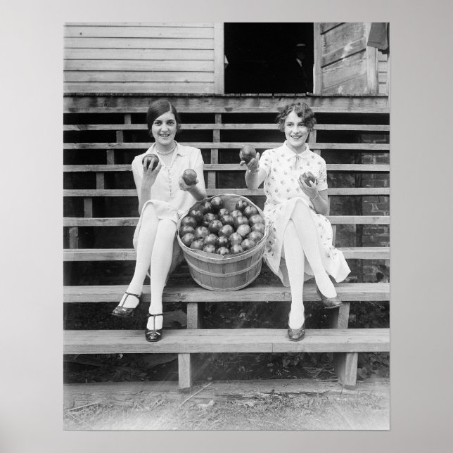 Affiches Apple Harvest Girls, 1927. Photo vintage (Devant)