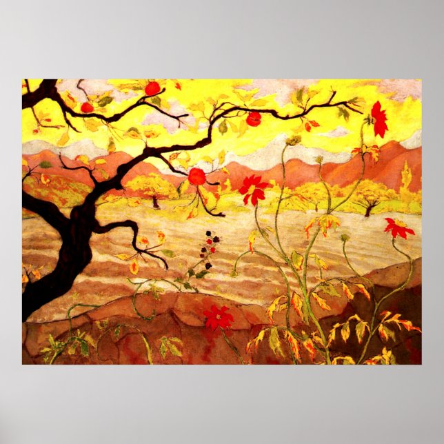 Affiches Apple Tree with Red Fruit - Paul Ranson artwork (Devant)