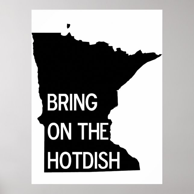 Affiches Apportez l'affiche Hotdish Funny Minnesota (Devant)