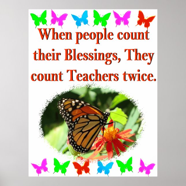 AFFICHES APPRÉCIATION DES ENSEIGNANTS CONCEPTION DE BUTTERF (Devant)