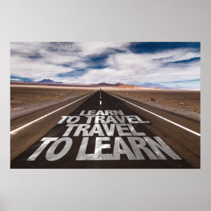 Affiches Apprenez à voyager voyage à apprendre