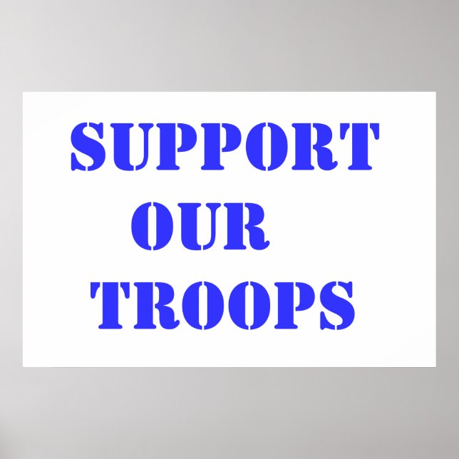 Affiches Appuyer nos troupes (Devant)