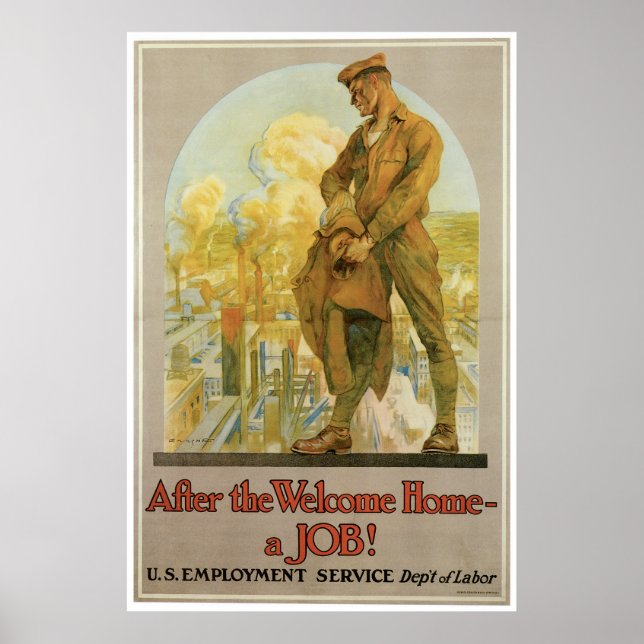 Affiches Après la Maison de Bienvenue ~ un emploi! (Devant)