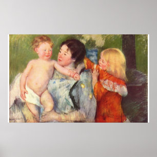 Affiches Après l'huile de bain sur la peinture de toile