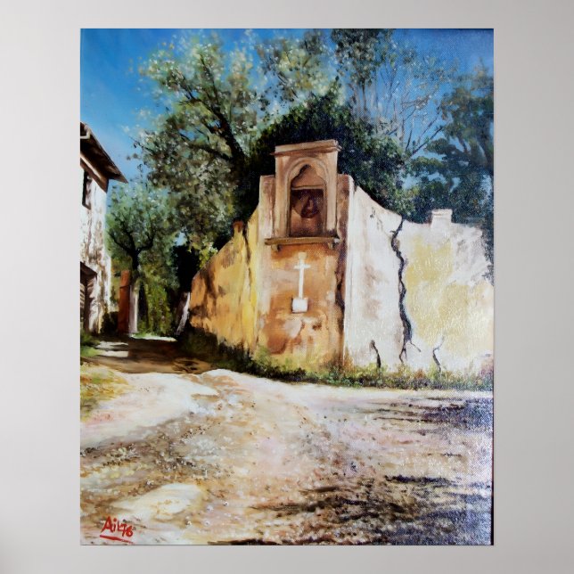 Affiches APRÈS-MIDI À RIMAGGIO / Vue sur la Toscane (Devant)