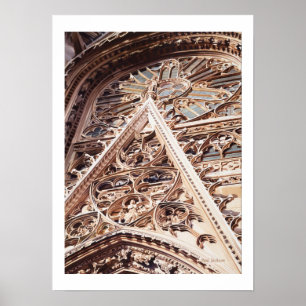 Affiches Aquarelle d'architecture d'église de "attrait"