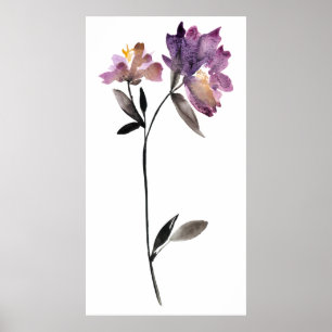 Affiches Aquarelle florale III