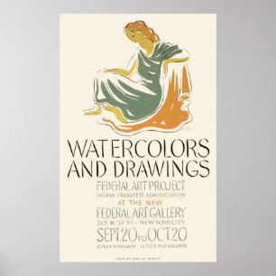 Affiches Aquarelles et dessins