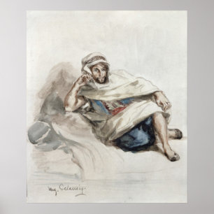 Affiches Arabe assis