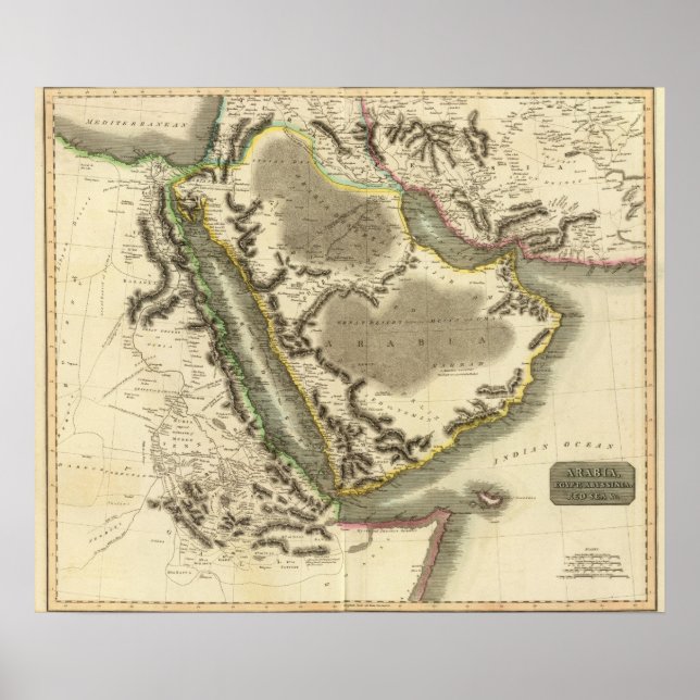 Affiches Arabie, Egypte, Abyssinie, Mer Rouge (Devant)