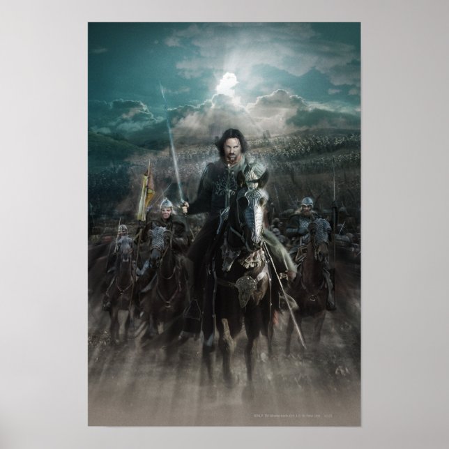 Affiches Aragorn Leading on Horse (Devant)