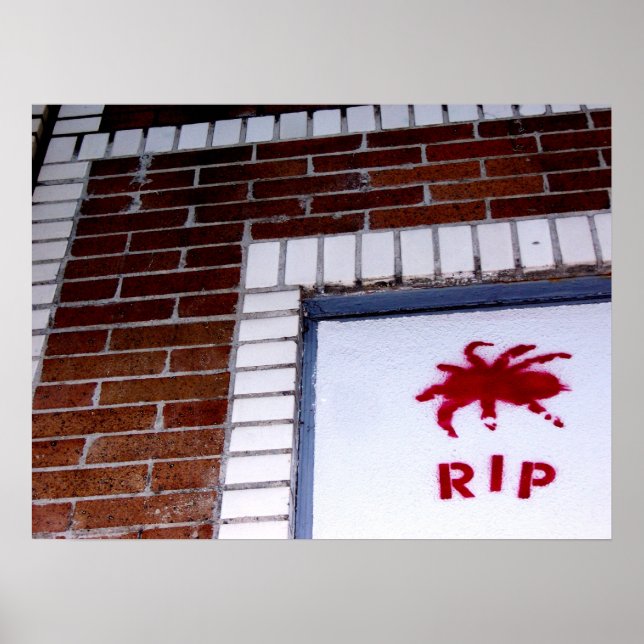 Affiches araignée r.i.p. (Devant)