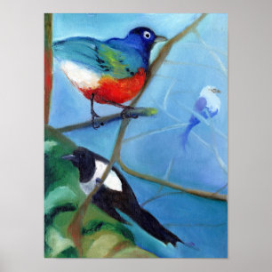 Affiches Arbre complètement des oiseaux 2012