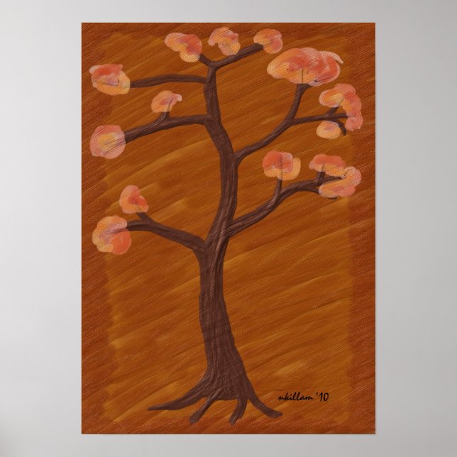 Affiches Arbre d'automne (Devant)