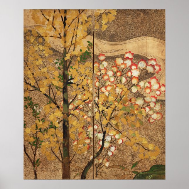 Affiches Arbre d'automne (Devant)
