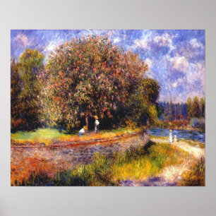 Affiches Arbre de châtaigne fleurissant, par Pierre Auguste