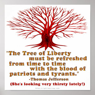 Affiches Arbre de Jefferson de la liberté