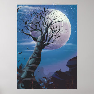 Affiches Arbre de la lune