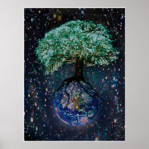 Affiches Arbre de la terre de la vie