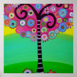 AFFICHES ARBRE DE LA VIE BAR/BAT MITZVAH