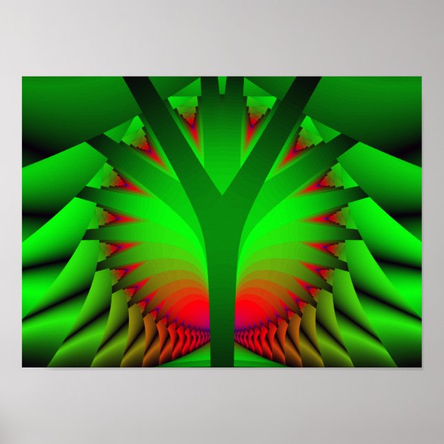 Affiches Arbre de lumière (Devant)