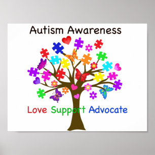 Affiches Arbre de sensibilisation sur l'autisme