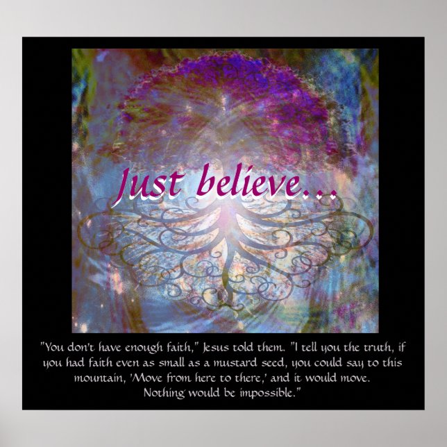 Affiches Arbre de vie juste croire (Devant)