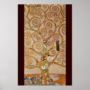 Affiches Arbre de Vie par Gustav Klimt, Art Nouveau stylisé
