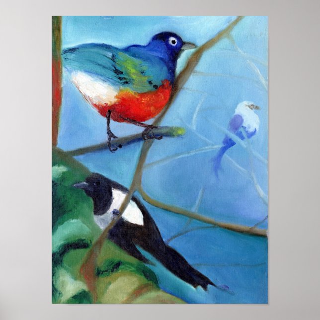 Affiches Arbre plein d'oiseaux 2012 (Devant)