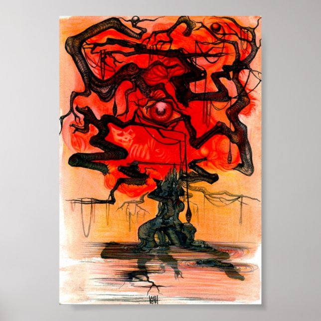 Affiches arbre rouge (Devant)