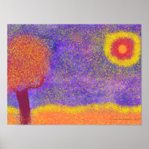 Affiches Arbre rouge d'imaginaire sur l'affiche de Jupiter