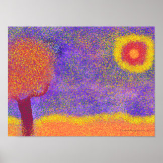 Affiches Arbre rouge Imaginaire sur l'affiche de Jupiter