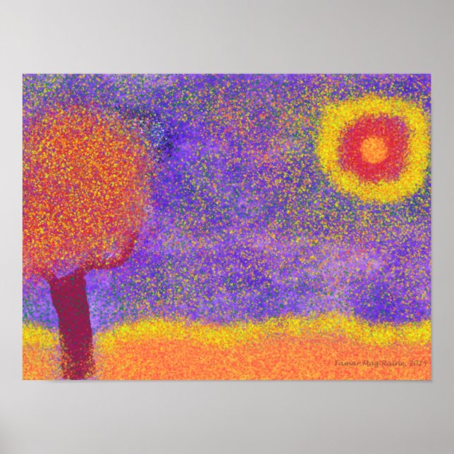 Affiches Arbre rouge Imaginaire sur l'affiche de Jupiter (Devant)