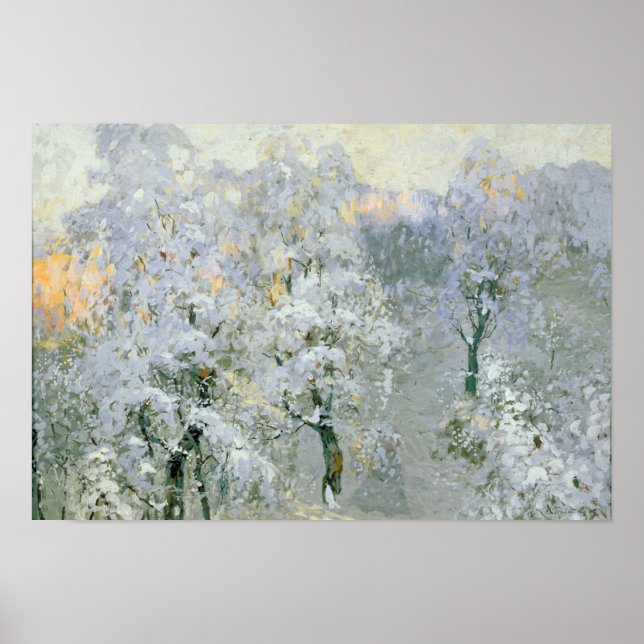 Affiches Arbres en argent de Wintry, 1910 (Devant)