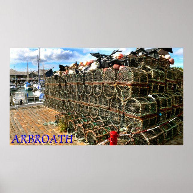 Affiches Arbroath Harbour & Marina, Écosse (Devant)