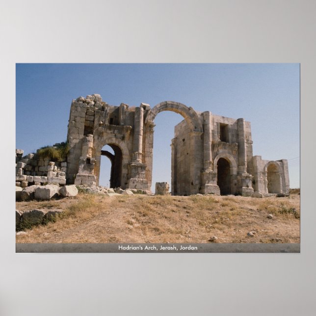 Affiches Arc d'Hadrien, Jerash, Jordanie (Devant)