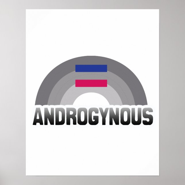 AFFICHES ARC-EN-CIEL ANDROGYNE (Devant)