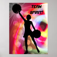 Arc-en-ciel clair avec Pom-pom girl